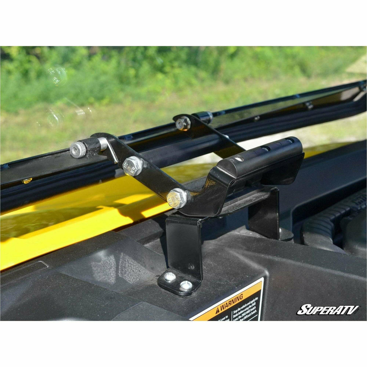 SuperATV Can Am Defender Scratch Resistant Flip Windshield