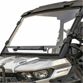 SuperATV Can Am Defender Scratch Resistant Vented Full Windshield