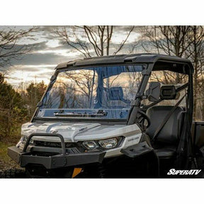 SuperATV Can Am Defender Scratch Resistant Vented Full Windshield