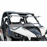 SuperATV Can Am Maverick Scratch Resistant Flip Windshield