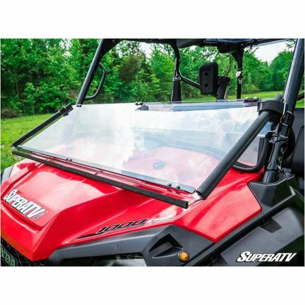 SuperATV Honda Pioneer 1000 Scratch Resistant Flip Down Windshield