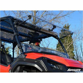 SuperATV Honda Pioneer 1000 Scratch Resistant Flip Windshield