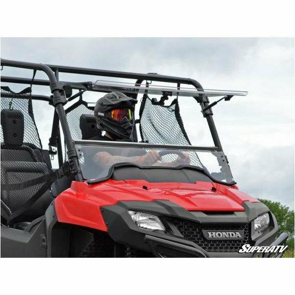 SuperATV Honda Pioneer 700 Scratch Resistant Flip Windshield