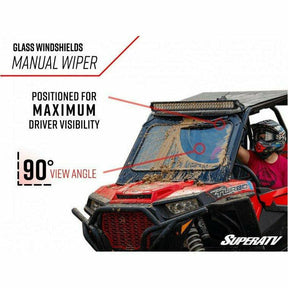 SuperATV Honda Talon Glass Windshield