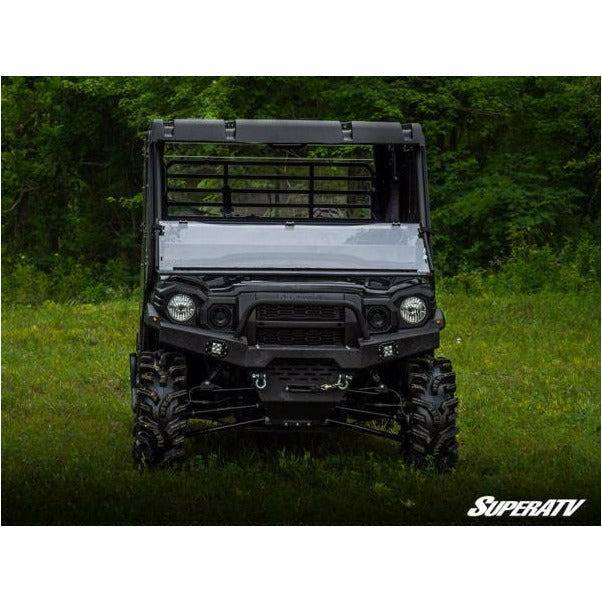 SuperATV Kawasaki Mule Pro Scratch Resistant Flip Down Windshield