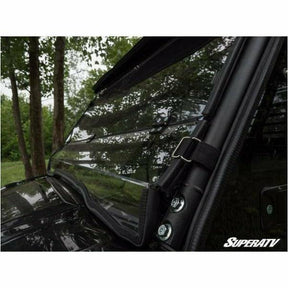 SuperATV Kawasaki Mule Pro Scratch Resistant Flip Down Windshield