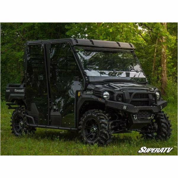 SuperATV Kawasaki Mule Pro Scratch Resistant Flip Down Windshield