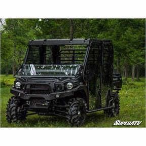 SuperATV Kawasaki Mule Pro Scratch Resistant Flip Down Windshield