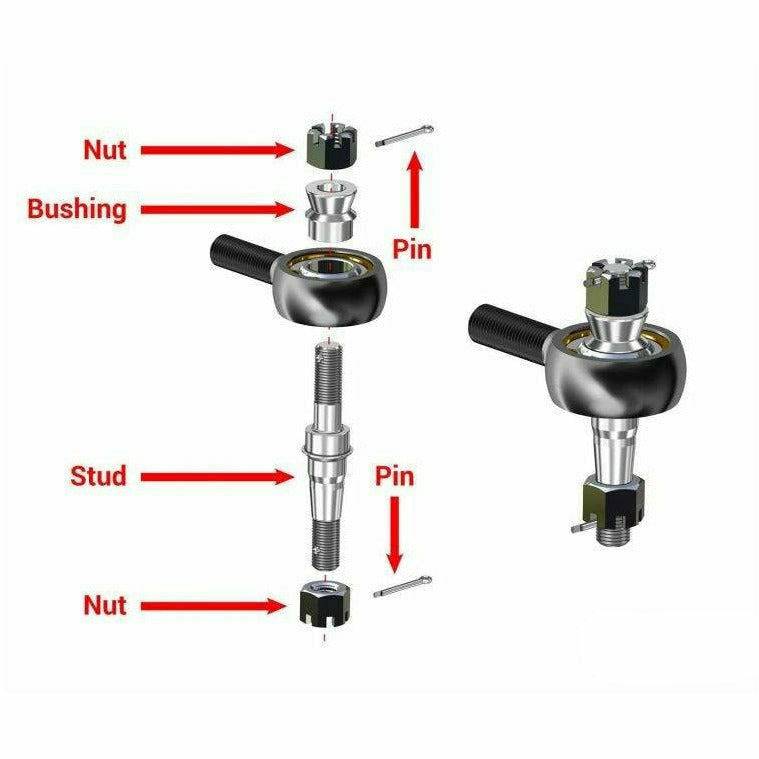 SuperATV Kawasaki Teryx Z-Bend Tie Rod Kit - Replacement For SuperATV Lift Kits