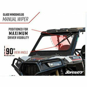 SuperATV Polaris General Glass Windshield