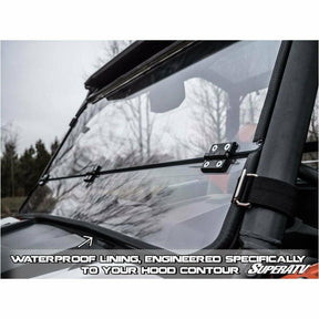 SuperATV Polaris General Scratch Resistant Flip Down Windshield