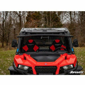 SuperATV Polaris General XP 1000 Scratch Resistant Flip Windshield