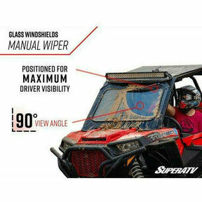 SuperATV Polaris Ranger 1000 Glass Windshield