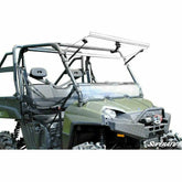 SuperATV Polaris Ranger 800 Scratch Resistant Flip Windshield