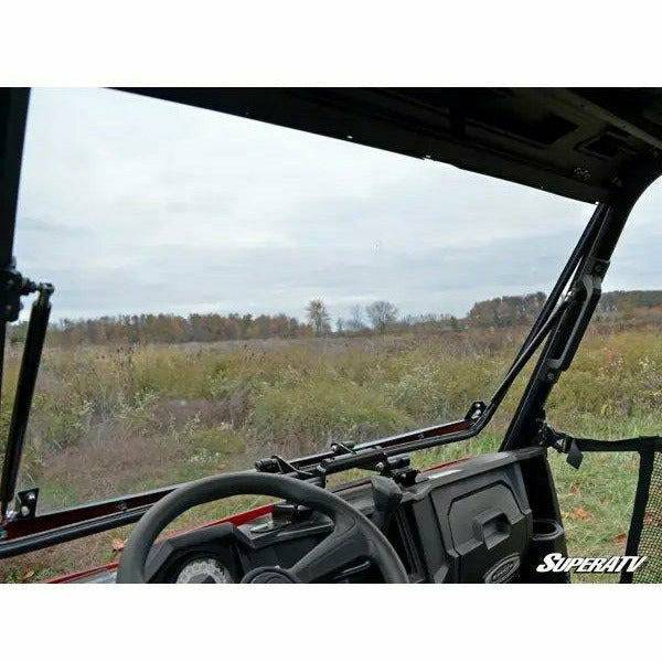 SuperATV Polaris Ranger Midsize Scratch Resistant Flip Windshield