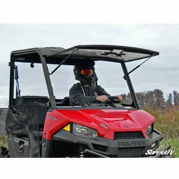 SuperATV Polaris Ranger Midsize Scratch Resistant Flip Windshield