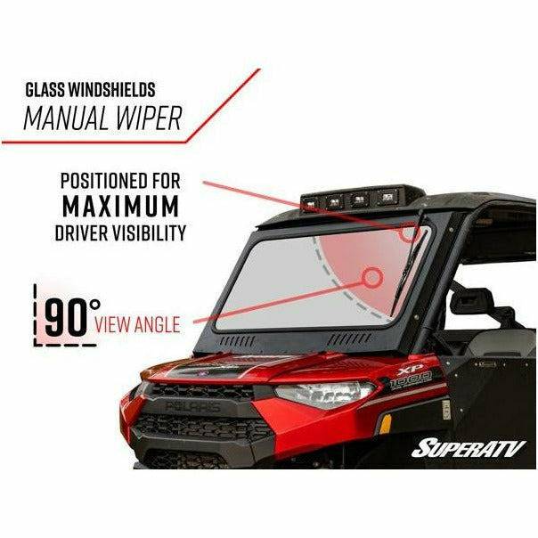 SuperATV Polaris Ranger XP 1000 Glass Windshield