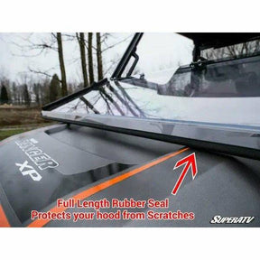 SuperATV Polaris Ranger XP 570 Scratch Resistant Flip Down Windshield