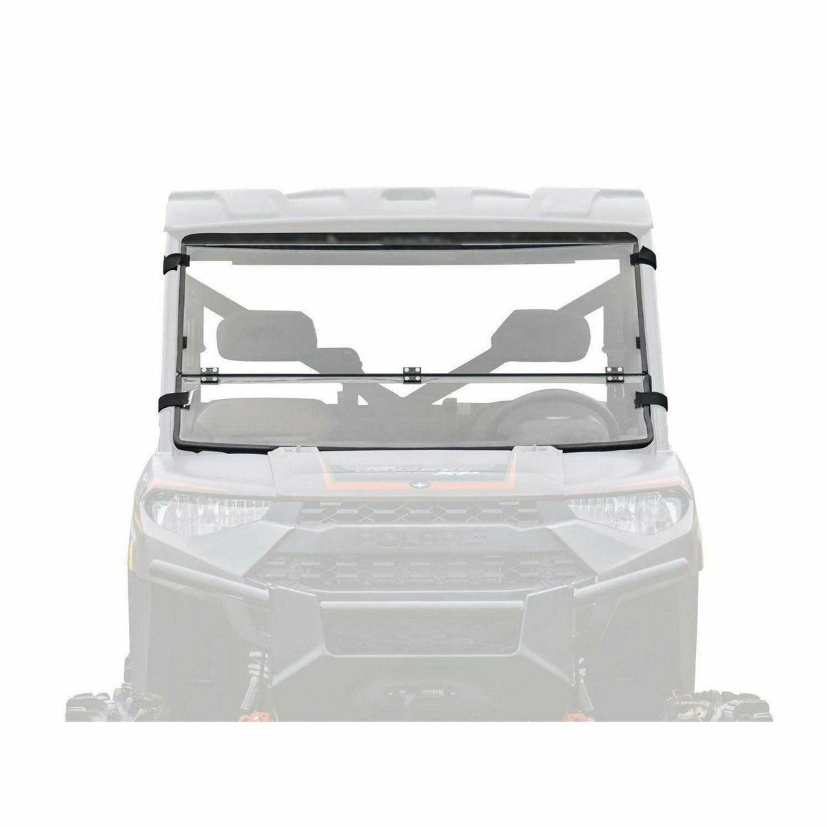 SuperATV Polaris Ranger XP 900 Scratch Resistant Flip Down Windshield