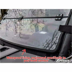 SuperATV Polaris Ranger XP 900 Scratch Resistant Flip Down Windshield