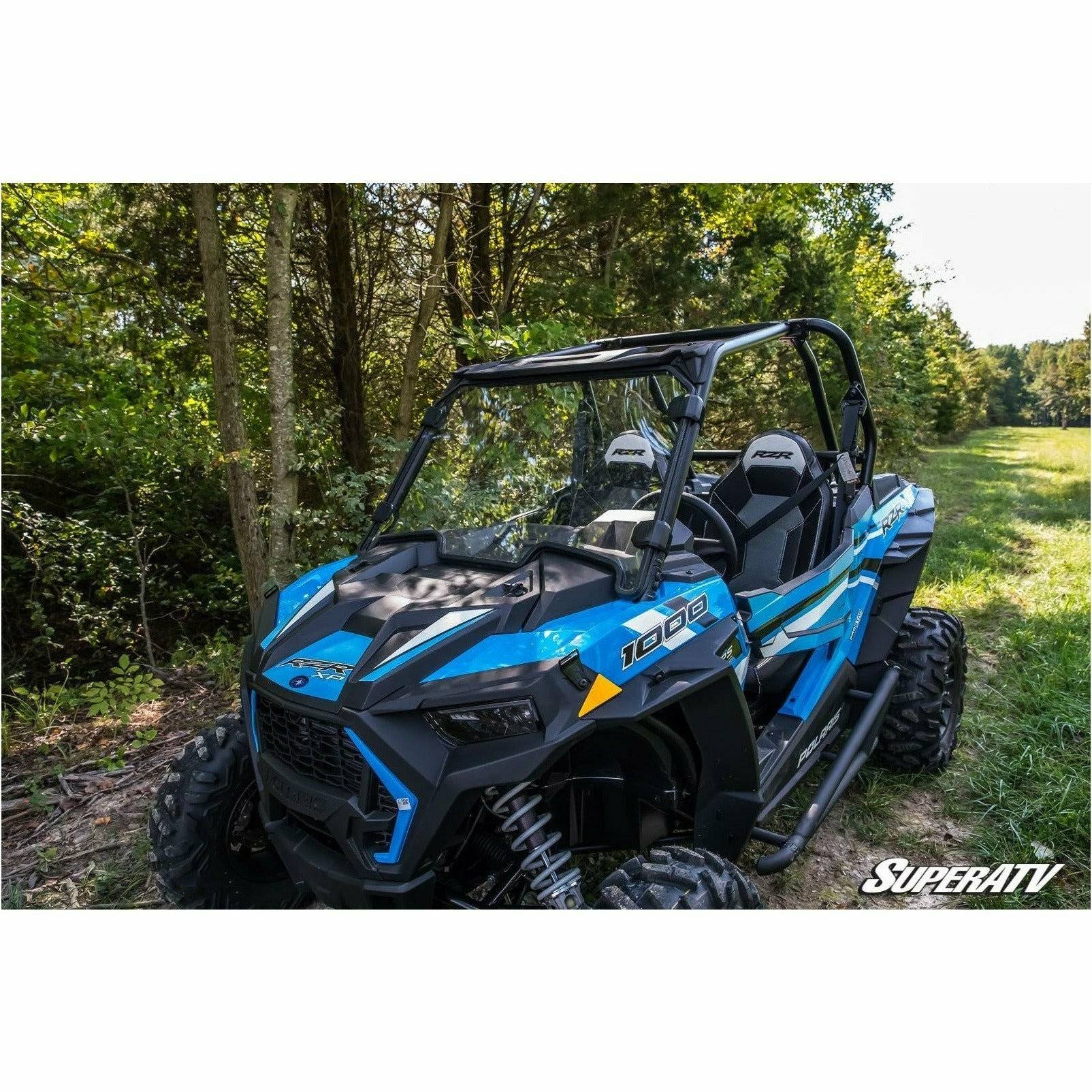 SuperATV Polaris RZR XP Turbo Scratch Resistant Full Windshield