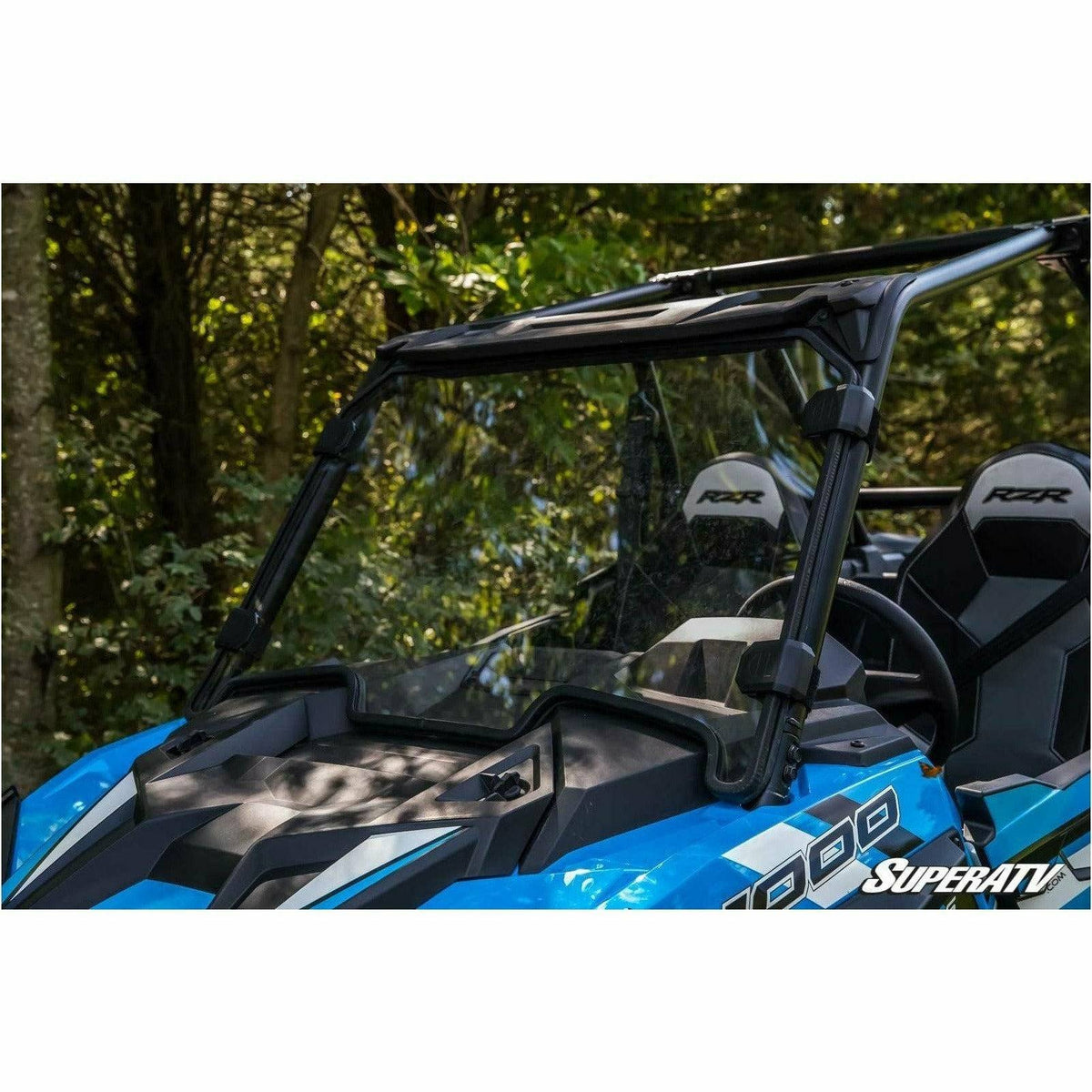 SuperATV Polaris RZR XP Turbo Scratch Resistant Full Windshield