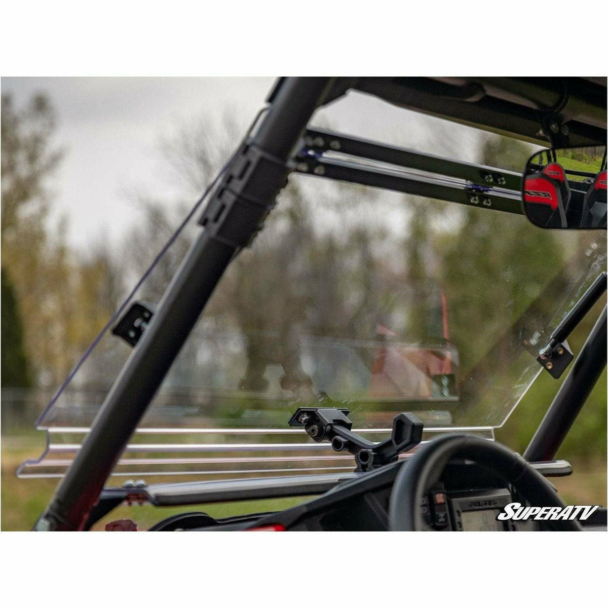 SuperATV Polaris RZR 900 Scratch Resistant Flip Windshield