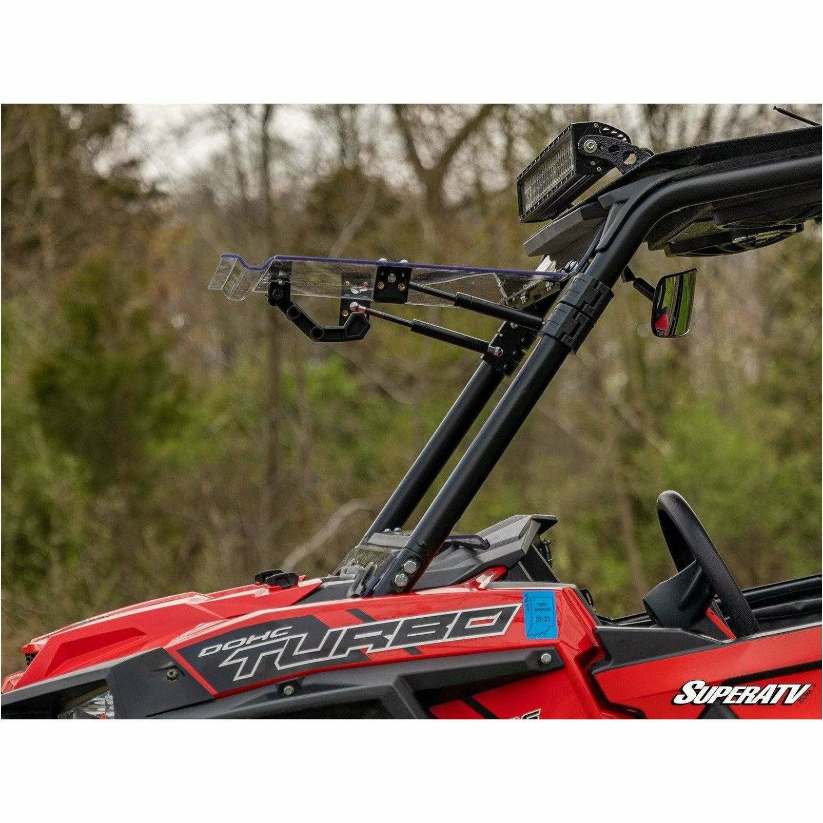 SuperATV Polaris RZR 900 Scratch Resistant Flip Windshield