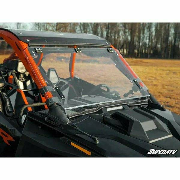 SuperATV Polaris RZR PRO R Scratch Resistant Flip Windshield