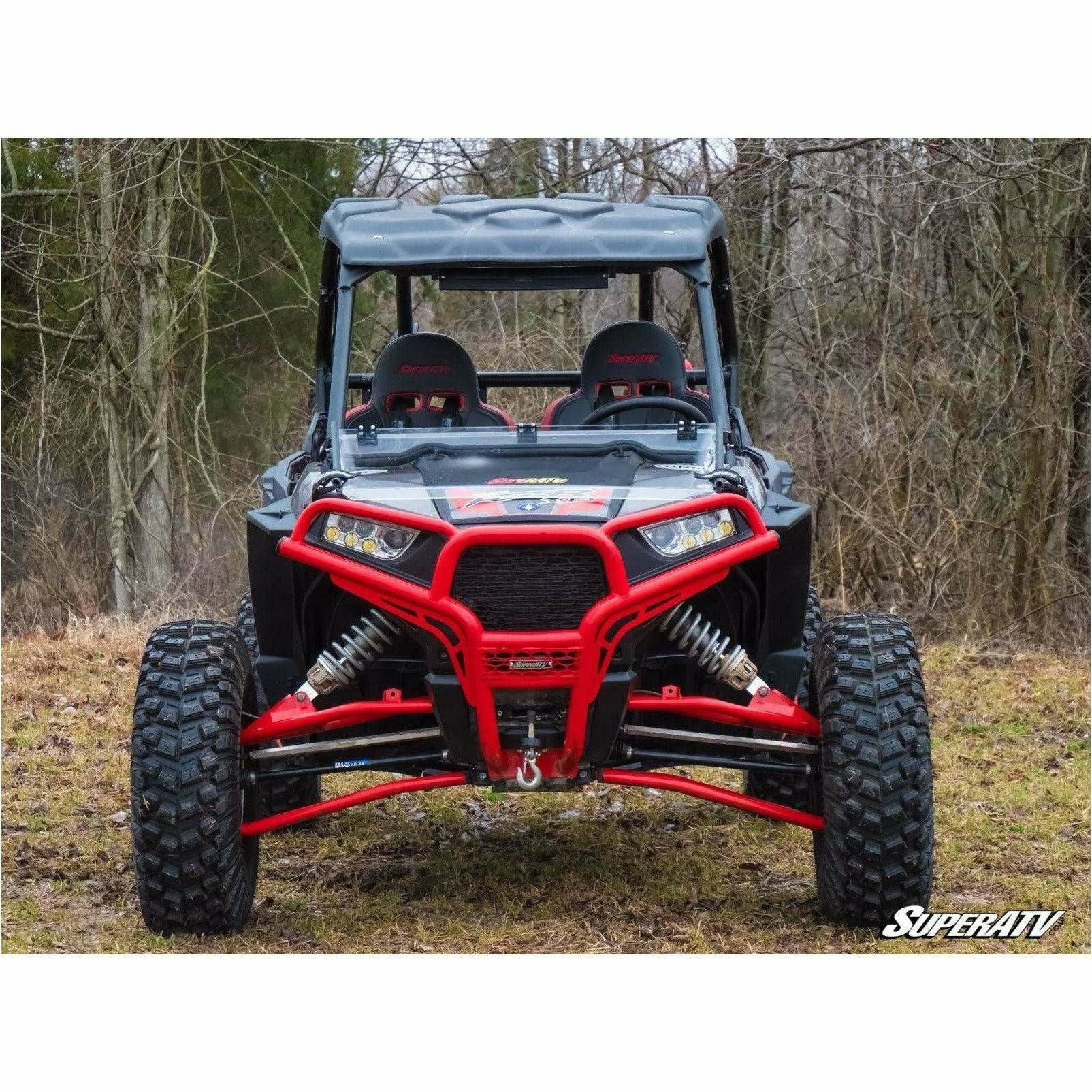 SuperATV Polaris RZR S 1000 Scratch Resistant Flip Down Windshield