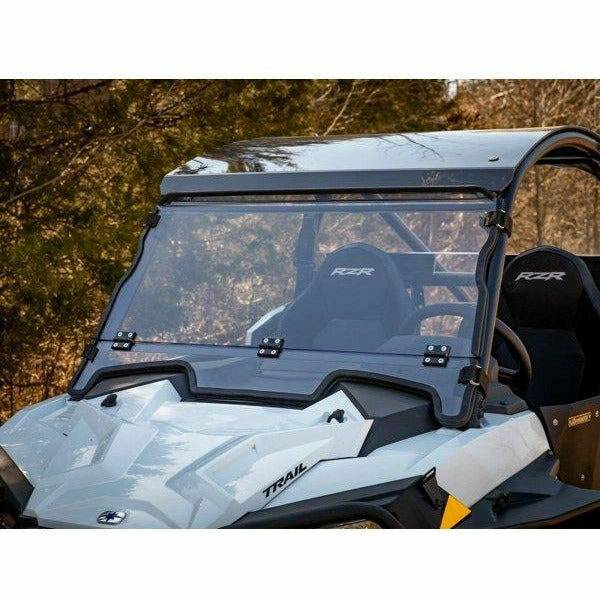 SuperATV Polaris RZR Trail S 1000 Scratch Resistant Flip Down Windshield