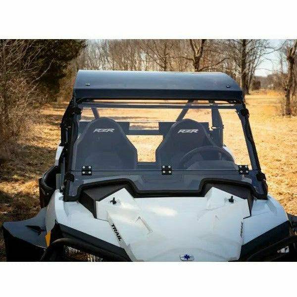 SuperATV Polaris RZR Trail S 900 Scratch Resistant Flip Down Windshield