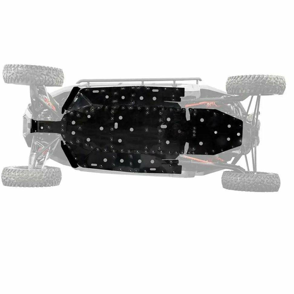 SuperATV Polaris RZR Turbo R 4-Seater Full Skid Plate