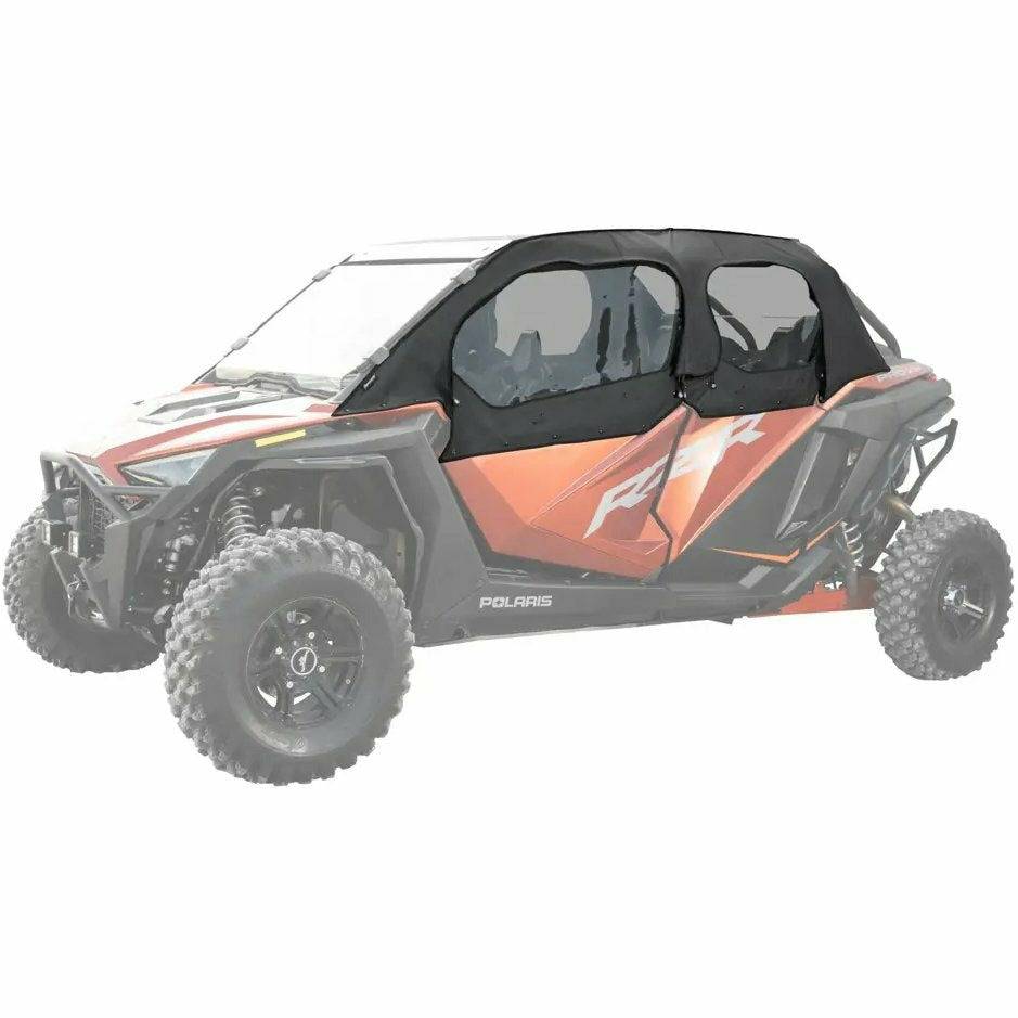 SuperATV Polaris RZR Turbo R 4-Seater Primal Soft Cab Enclosure Upper Doors