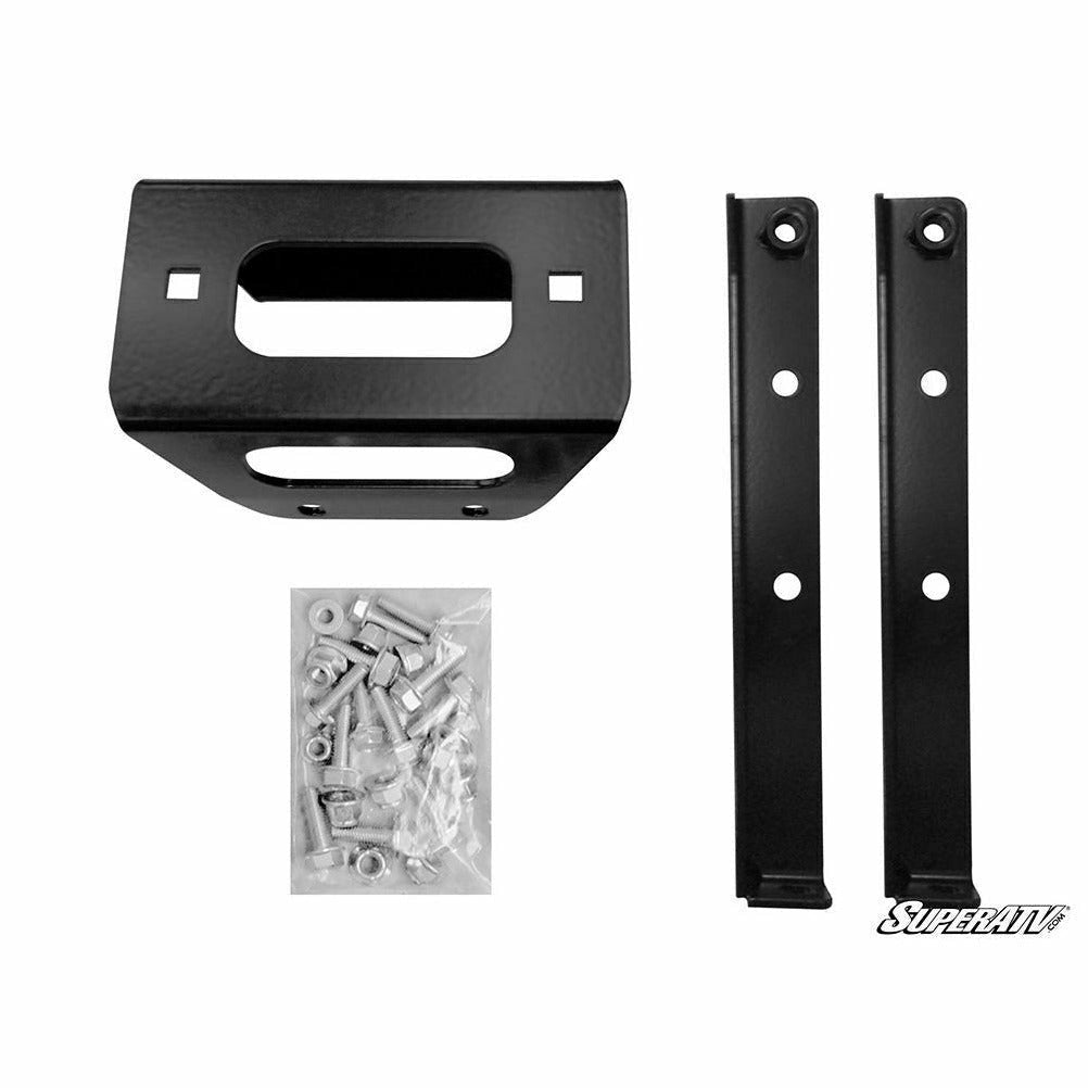 SuperATV Polaris RZR Winch Mounting Plate and Winch