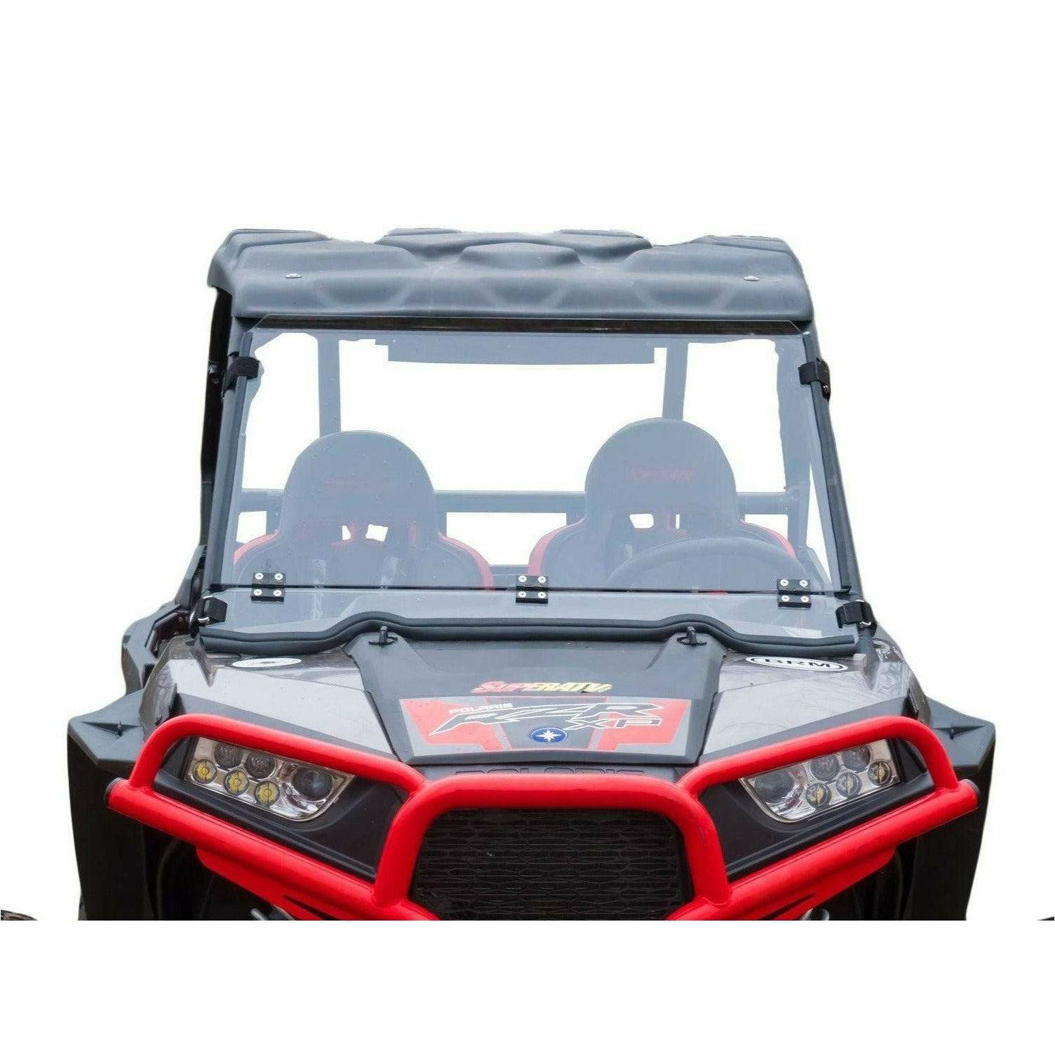 SuperATV Polaris RZR XP 1000 Scratch Resistant Flip Down Windshield