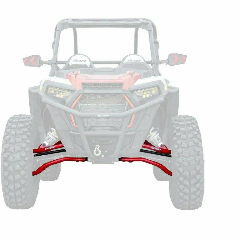 SuperATV Polaris RZR XP Turbo High Clearance 2" Forward Offset A-Arms