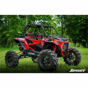 SuperATV Polaris RZR XP Turbo S Scratch Resistant Flip Down Windshield