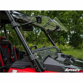 SuperATV Polaris RZR XP Turbo S Scratch Resistant Flip Windshield