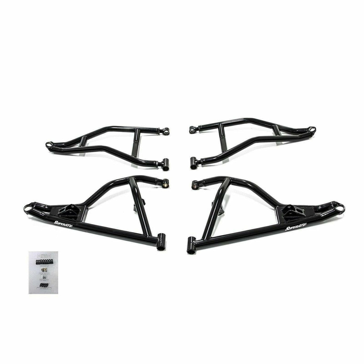 SuperATV Polaris RZR XP Turbo S High Clearance Front A-Arms