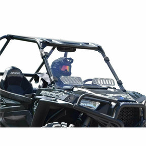 SuperATV Polaris RZR XP Turbo Scratch Resistant Vented Windshield