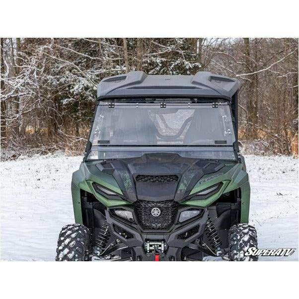 SuperATV Yamaha Wolverine RMAX Scratch Resistant Flip Windshield