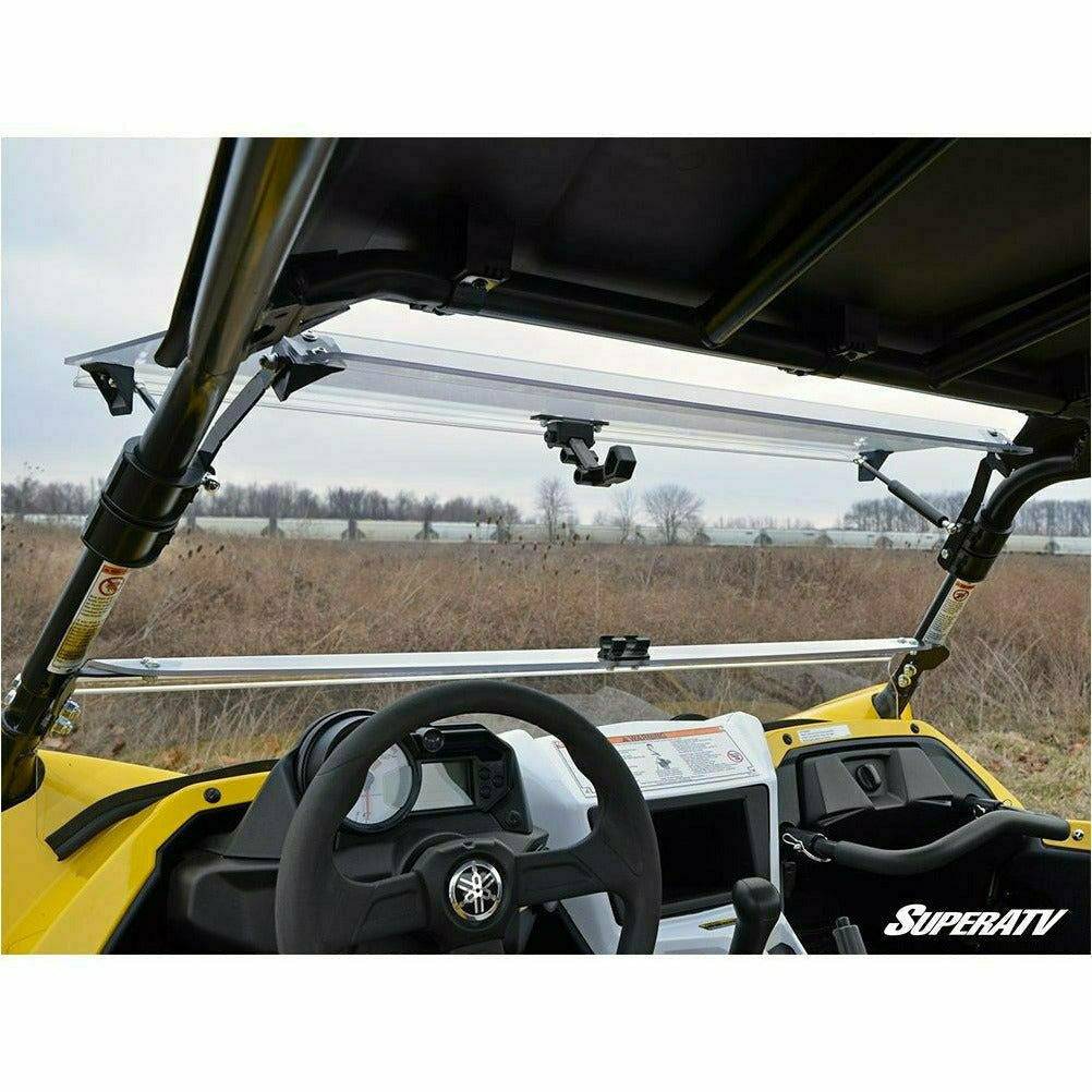 SuperATV Yamaha YXZ Scratch Resistant Flip Windshield (GARAGE SALE)