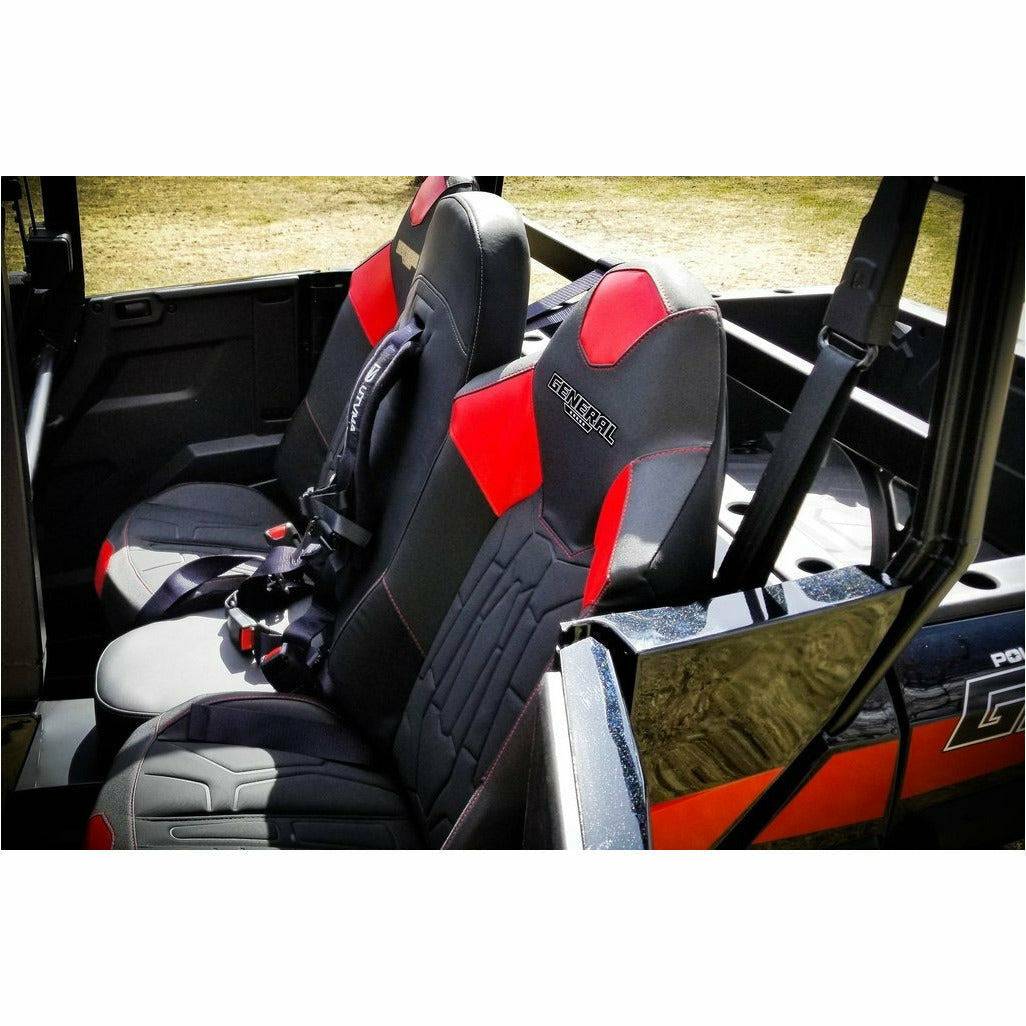 UTV Mountain Accessories Polaris General 4-Seater Rear Bump Seat with Harness