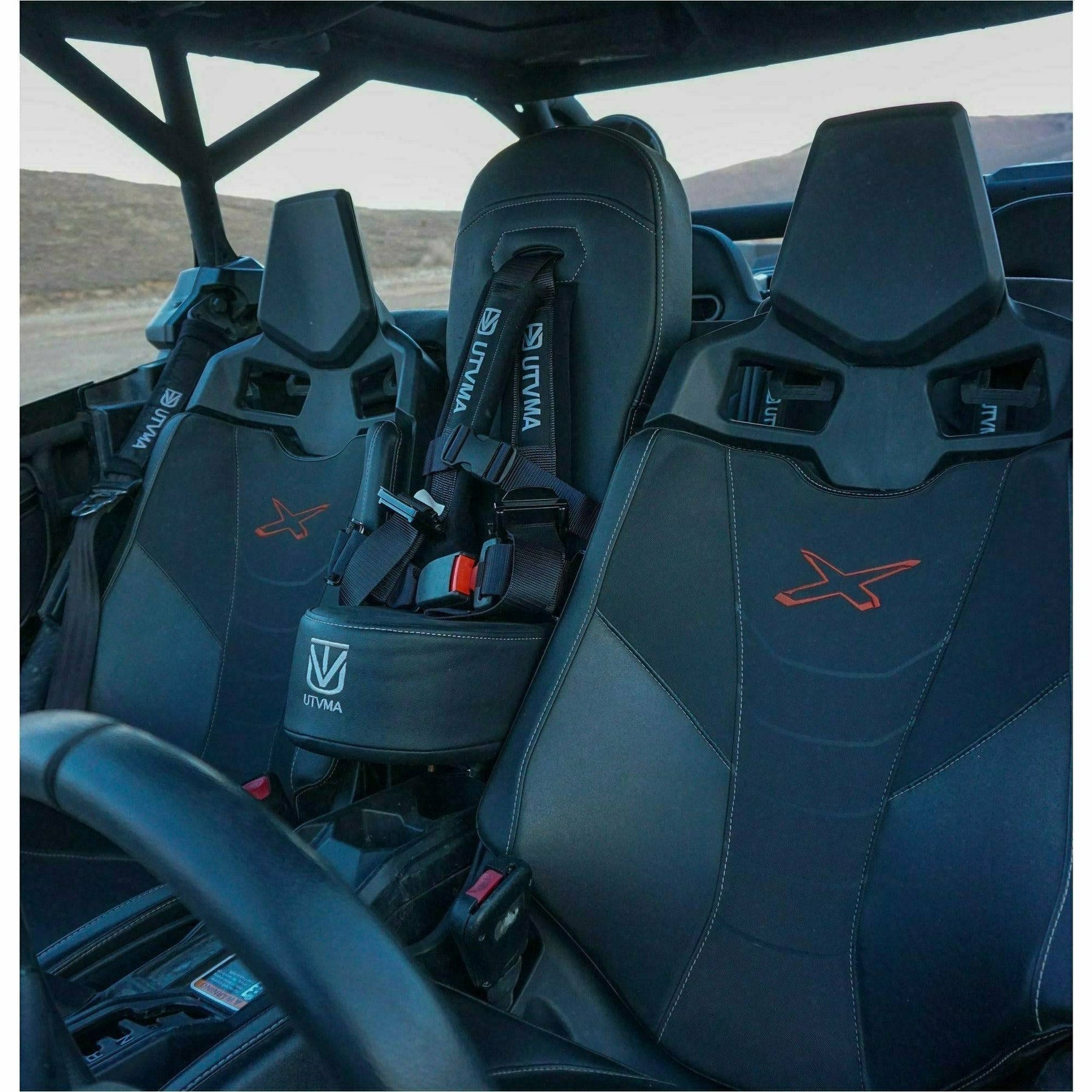 UTV Mountain Accessories Can Am Maverick X3 Bump Seat with Harness