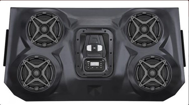 Polaris RZR 1000  2 seat iPod 4 Speaker Overhead Weather proof Audio System  WP3-RZ3O4A