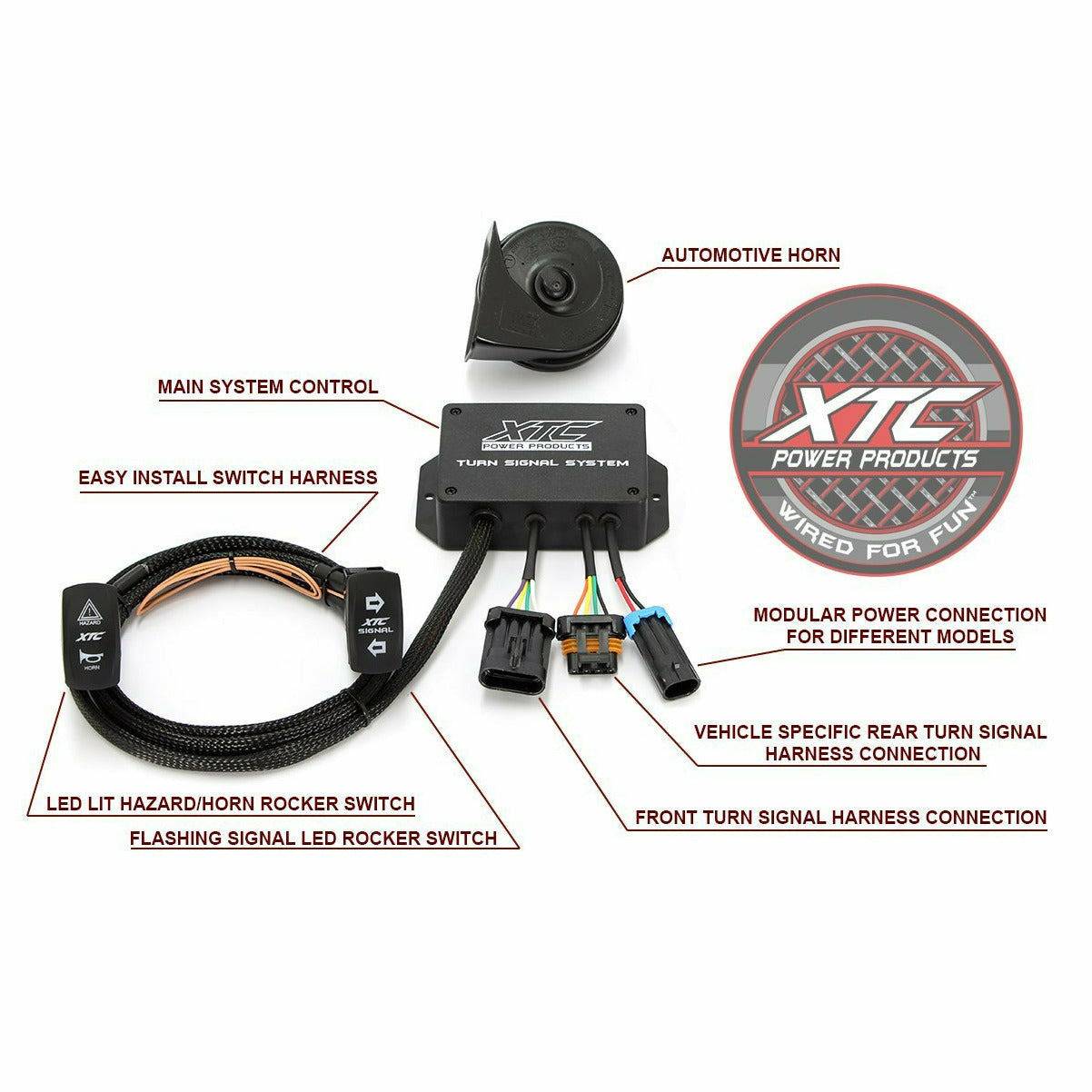 XTC Can Am Maverick X3 (2017-2020) Plug & Play Turn Signal System with Horn