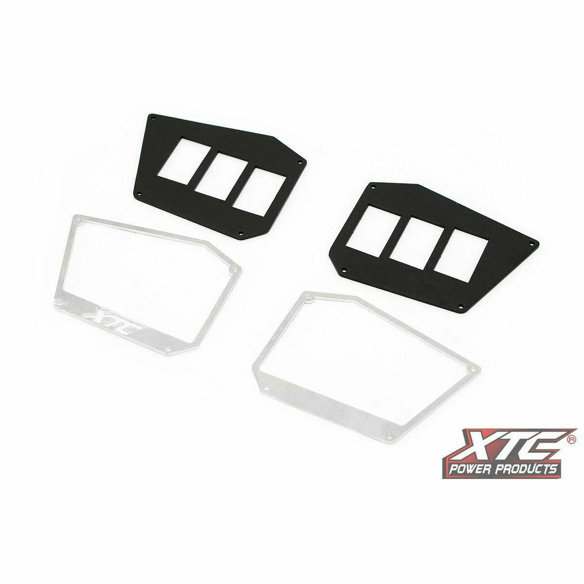 XTC Polaris RZR 6 Gang Rocker Switch Dash Mounting Plate